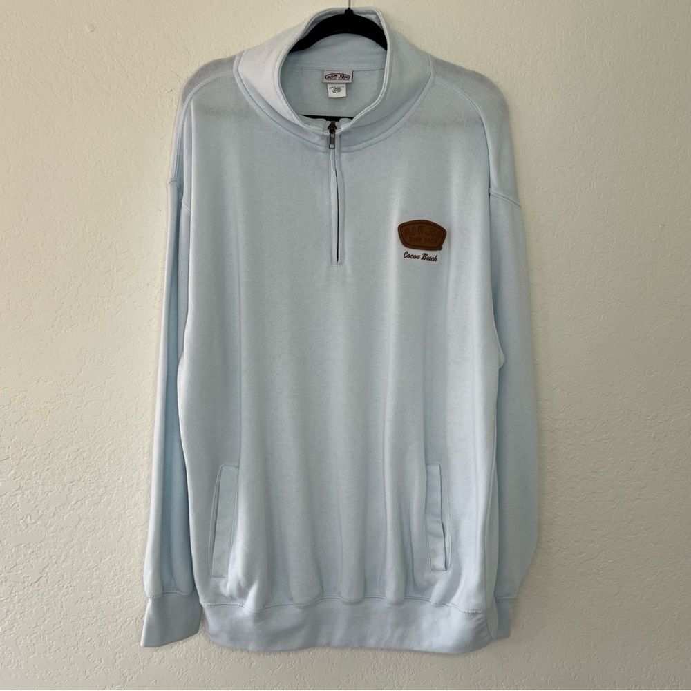Ron Jon Light Blue Zip-Up Sweater